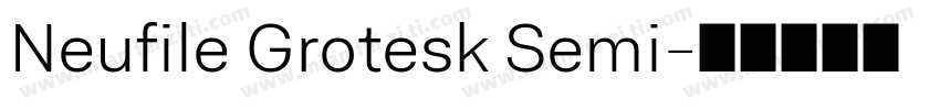 Neufile Grotesk Semi字体转换